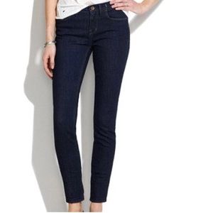 Madewell skinny skinny ankle jeans mid rise